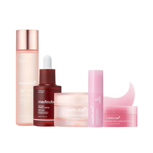 5-Step Anti-Aging Skincare Set with PDRN, Collagen, NAD+ & EGF