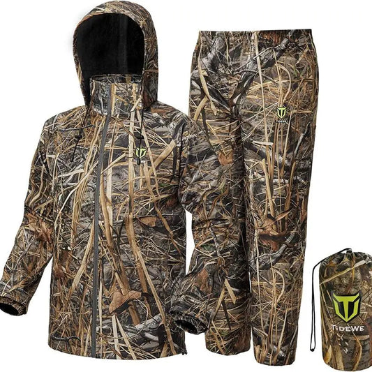 Lightweight Waterproof Rain Suit, Breathable Jacket & Pants Set